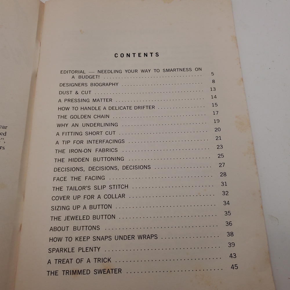 Vintage 1967 Spadea Sewing Book World Famous Designers Tips Lot of 5 Booklets - Picture 3 of 7